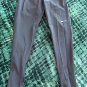 Nike Pro Navy Blue Leggings with White Swoosh Logo